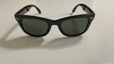 Ray-Ban Sunglasses RB4105 Folding Wayfarer 601 50-22 140 3N Green Lenses Black
