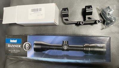 Bushnell Banner Dusk & Dawn 3-9x40mm Rifle Scope + Scope Mount.  New