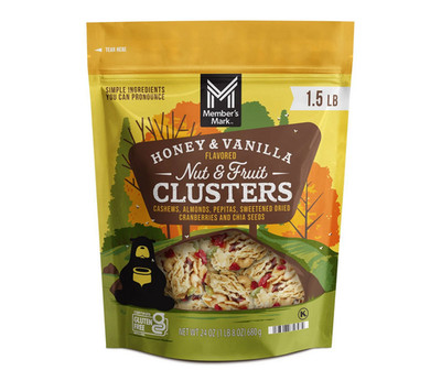 Member's Mark Honey Vanilla Nut & Fruit Clusters 24 oz Resealable Bag