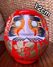 Daruma Doll No. 1, 12cm Tall, Lucky Feng Shui Decor,