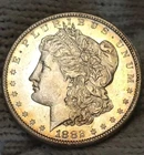 1882-s Morgan Silver Dollar Brilliant Uncirculated Cameo With Mirrors