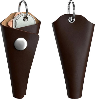 Full Grain Leather Key Wrap, Motorcycle Key Organizer, Durable Key Holder with S
