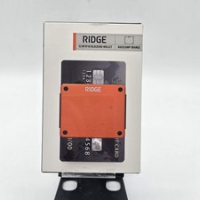 Ridge Slim RFID Blocking Wallet - Base Camp Orange Metal Wallet - No Sticker 