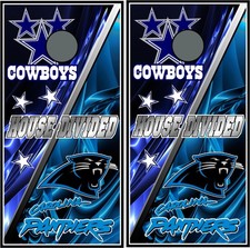 dallas  panthers 194 cornhole board vinyl wraps