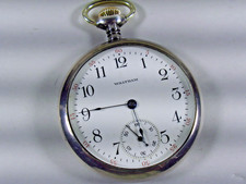 Vintage Waltham 610 Jeweled Pocket Watch 16s, Sterling Silver Case, Nice works