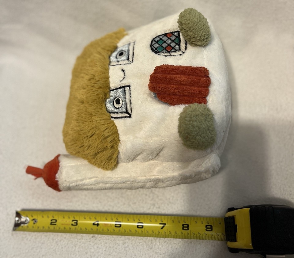 Soft Raddle Retired Jellycat Bonny Cottage Activity Toy Soft Rattle Crinkle Plush ...