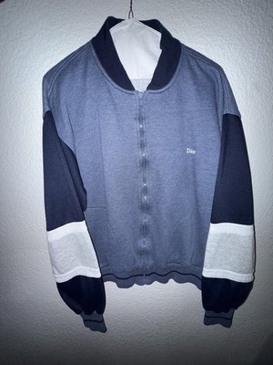 Christin　Dior　ヴィンテージ　Bomber　Jacket 　L Vintage Christian Dior Men's Bomber Jacket Zip Blue Navy Gray