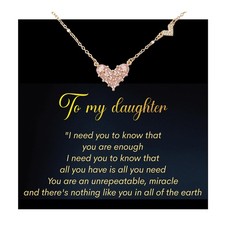 Pink Heart Bracelets, Gold Jewelry for Women Best Friend Daughter and Sister, 18