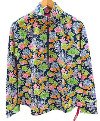 Lilly Pulitzer Disney Jacket Navy Leona Zip-Up Lilly Loves Disney  S NWT