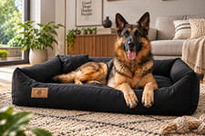 Hundebett XXL Hundesofa Hundeliege Hundekissen Hundekorb Katzenbett SCHWARZ