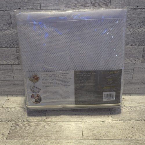 Breathable Baby Mesh Crib Liner Classic Standard Baby Crib White New Open Box - Picture 5 of 12