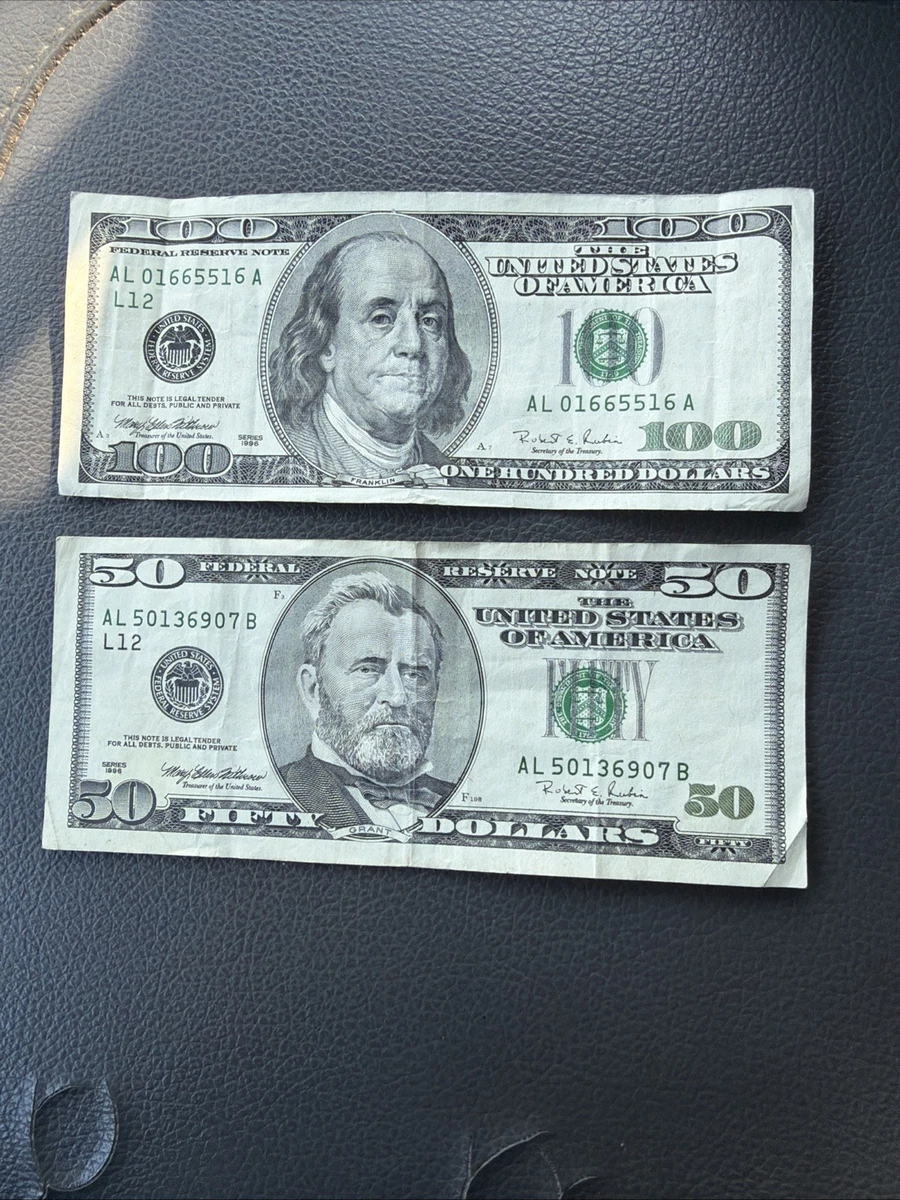 $50 1996 未经认证美国小尺寸纸币说明| eBay