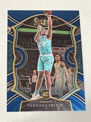 2020-21 Select Basketball Blue #92 - Vernon Carey Jr. RC - Charlotte Hornets