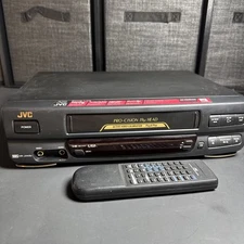 JVC HR-J443U 4-Head VCR Player Bundle With Remote Tested-WORKING