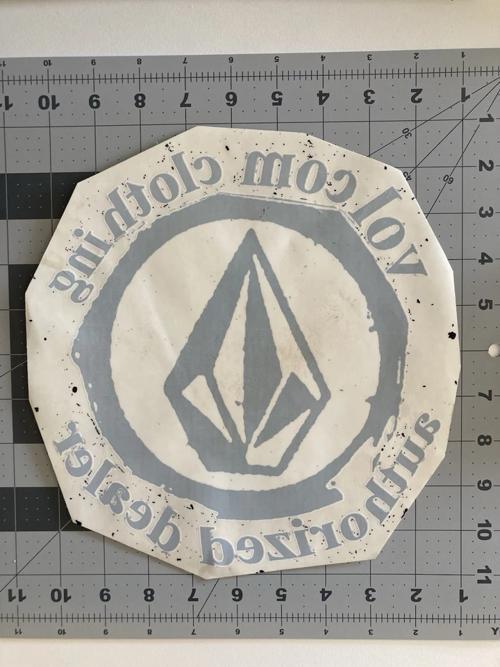 Ropa Volcom - Pegatina vintage para ventana de distribuidor de tienda de skate surf - Grande RARA Foto 2 de 4