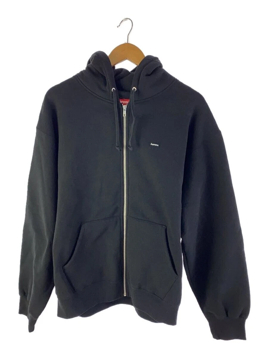 Sweat à capuche zippé Supreme L coton noir uni occasion