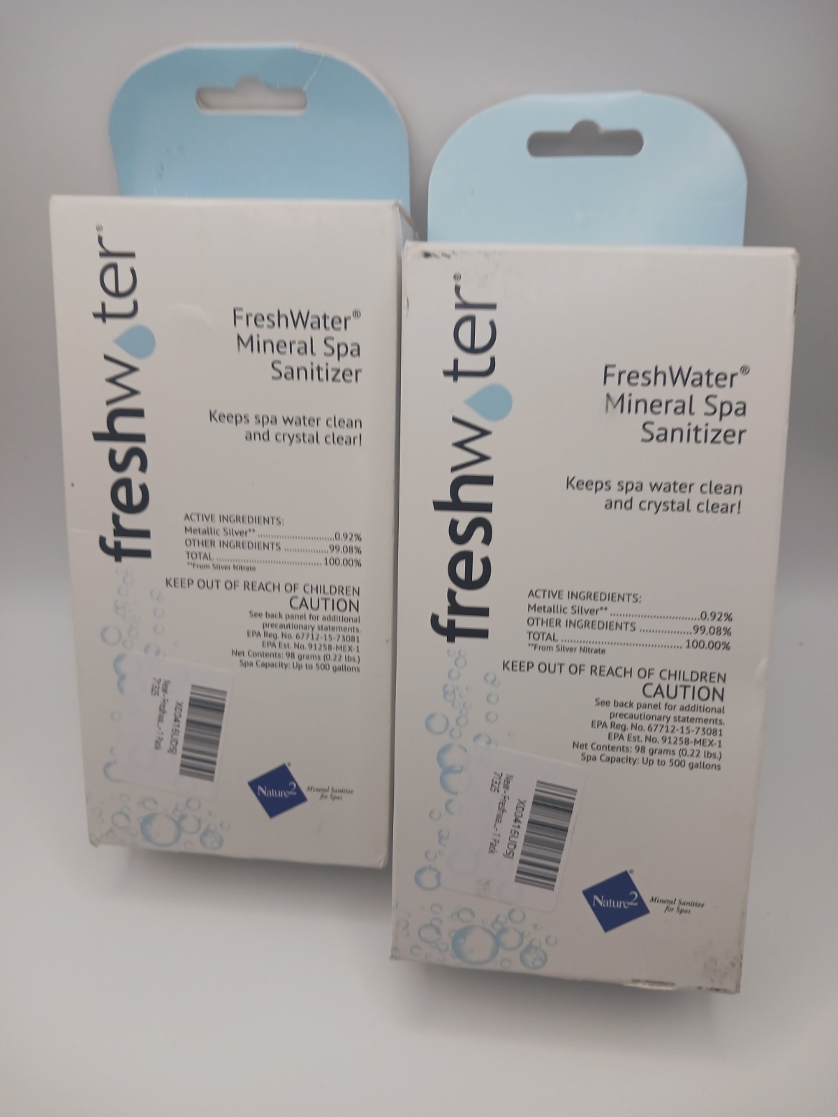 Acqua Dolce Ag+ Ionificante Continuo agli Ioni Argento 71325 - Confezione da 2 Mantiene Pulita l'Acqua