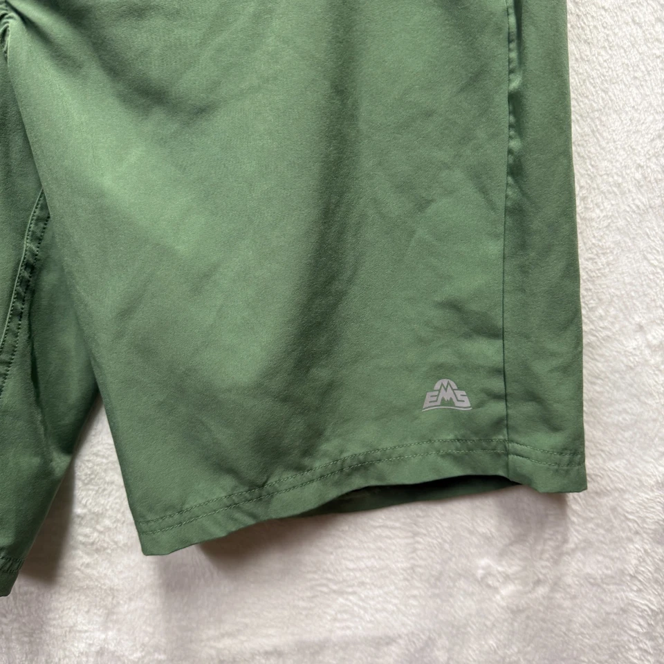 Pantalones Cortos Deportivos EMS Eastern Mountain Hombres 34 Verde Oliva Elastizados Senderismo Aire Libre Campamento Foto 2 de 4