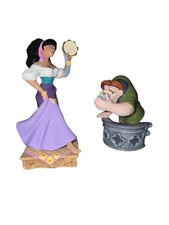 Vtg Disney Hunchback Notre Dame Quasimodo Bird Esmeralda Porcelain Figurine 2