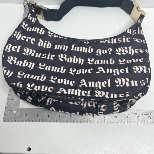 L.A.M.B Gwen Stefani LeSportsac Purse Shoulder Bag Black Strap (NO ZIP HANDLE) - Picture 13 of 14