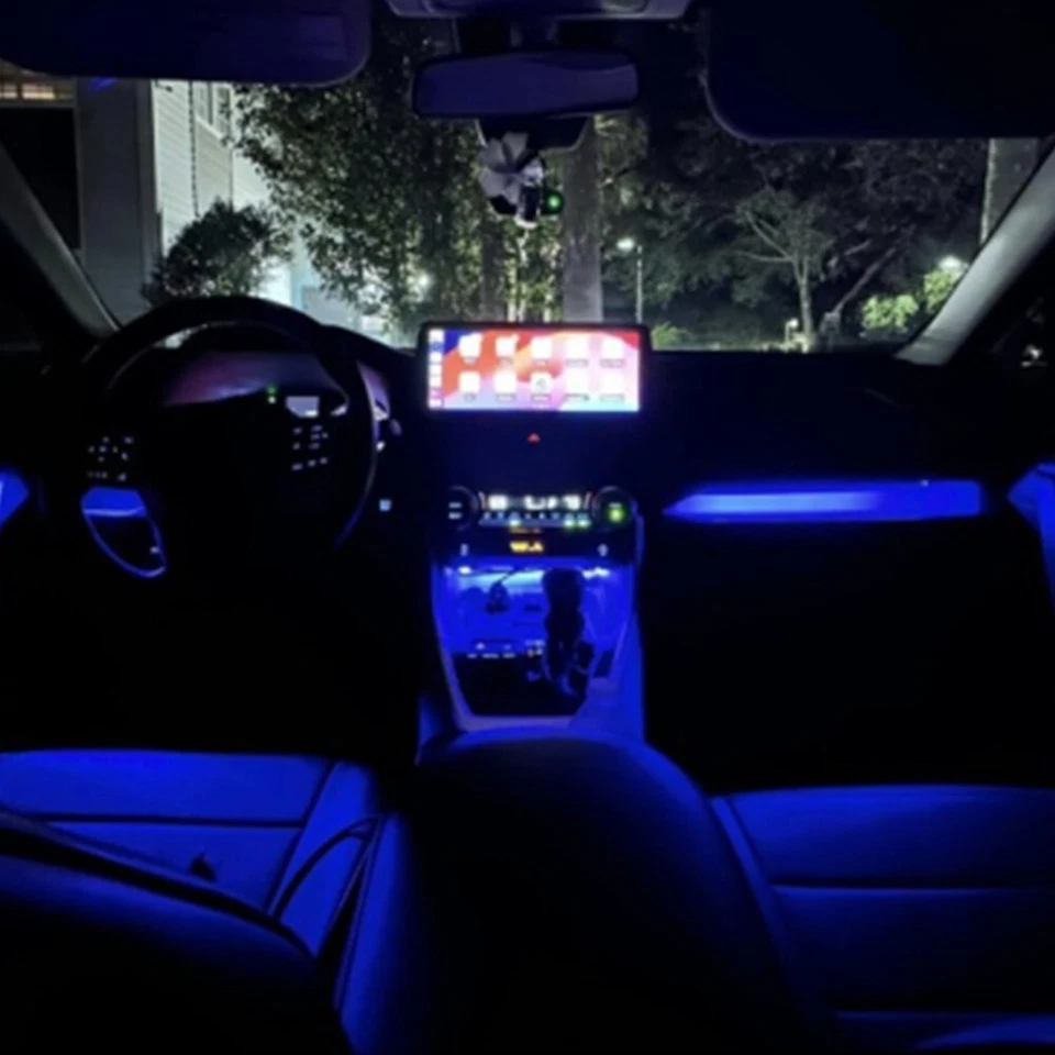 For Toyota RAV4 2019-2024 Blue Dashboard Console Light Stripe with On Off Switch - Image 2 of 4