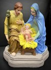Nativity Set Solid Plaster Pre 1950s 12 Inch — photo 1
