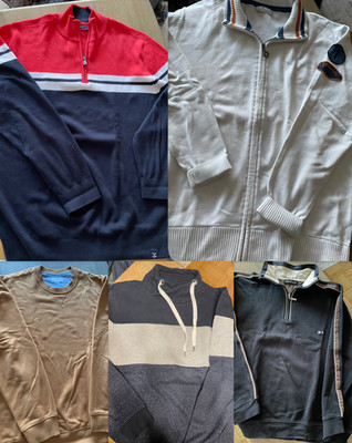 5x Herren Pullover XL Paket Tom Tailor s.Oliver Marvelis Eagle Troyer Sweatjacke