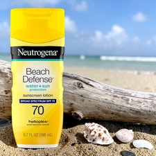Water Resistant Sunscreen Neutrogena Beach Defense Body Lotion Helioplex 196ml