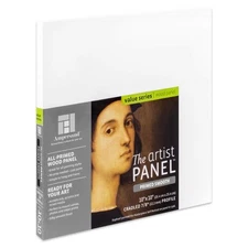 Ampersand Primed Smooth Art Panel 10x10 7/8 Wood Cradled Painting Surface