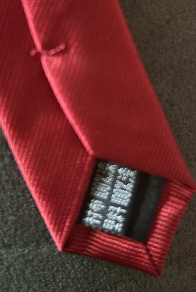 纯勃艮第领带男式婚礼、节假日、面试、派对等 — 第 4/4 张图片