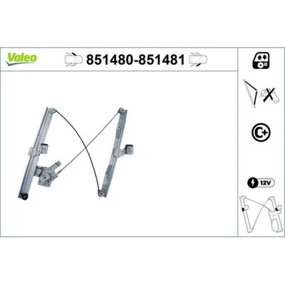 1x Lève-vitre VALEO 851480 convient pour FORD - Photo 1/2