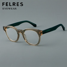 Fashion Acetate 145mm Width Eyeglasses Women Square Clear Lens Glasses Frames