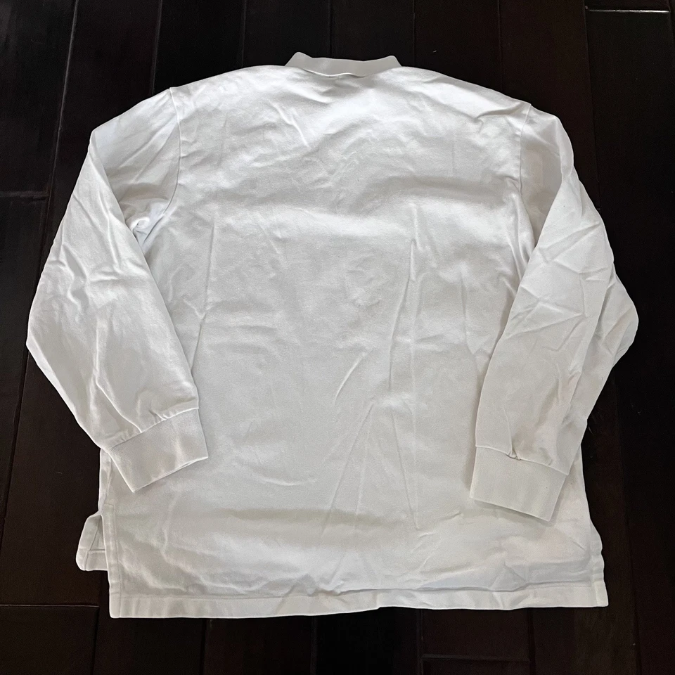 Polo Ralph Lauren Polo Para Hombres XL Alto Blanco Manga Larga Informal Golf Foto 3 de 4