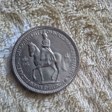 1953 Queen Elizabeth Coronation Five Shilling Coin 1oz Silver Proof