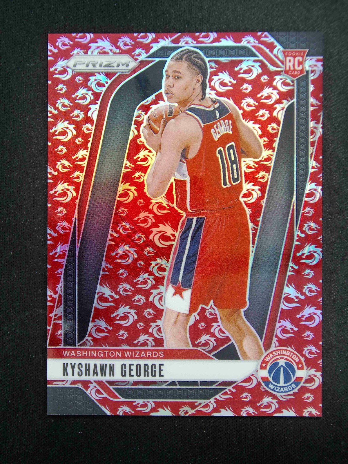 2024-25 Panini Prizm Kyshawn George #257 RC Rookie China Dragon Year /88