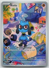 Pokemon Riolu 215/198 Scarlet & Violet Illustration Rare Holo NM