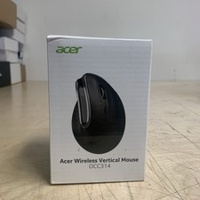 Acer Wireless Vertical Mouse OCC314 Ergonomic Adjustable DPI Rechargeable Black