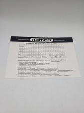 Namco Museum Xbox Registration card Insert