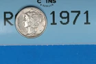 1945 10C MERCURY HEAD SILVER DIME Early US Type RAW-1971