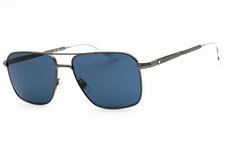 Montblanc MB0278S 003 Gunmetal/Blue 56-16-145 Sunglasses New Authentic