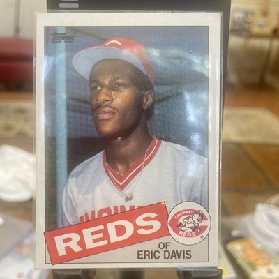 1985 TOPPS Baseball Card #627 Eric Davis Rookie Cincinnati Reds NM