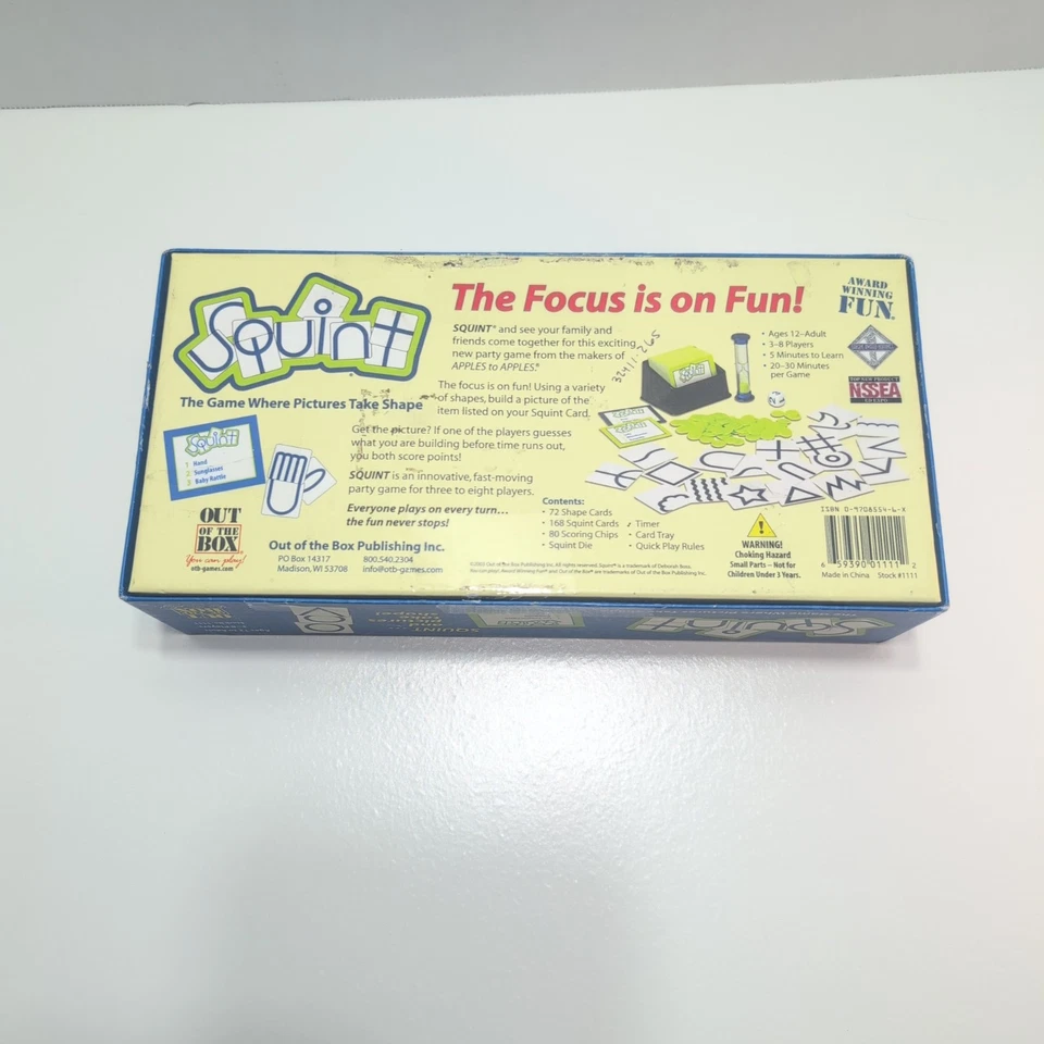 Vintage Squint Game 2003 COMPLETE - Image 3 of 4