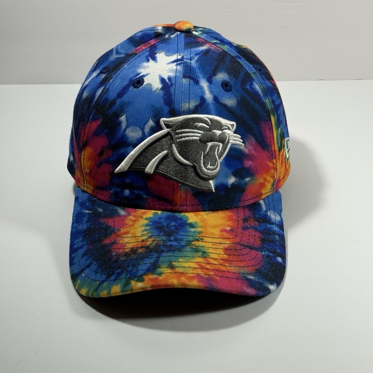 Crucial Catch Hat Cap Carolina Panthers Tie Dye 39Thirty Flex Fit
