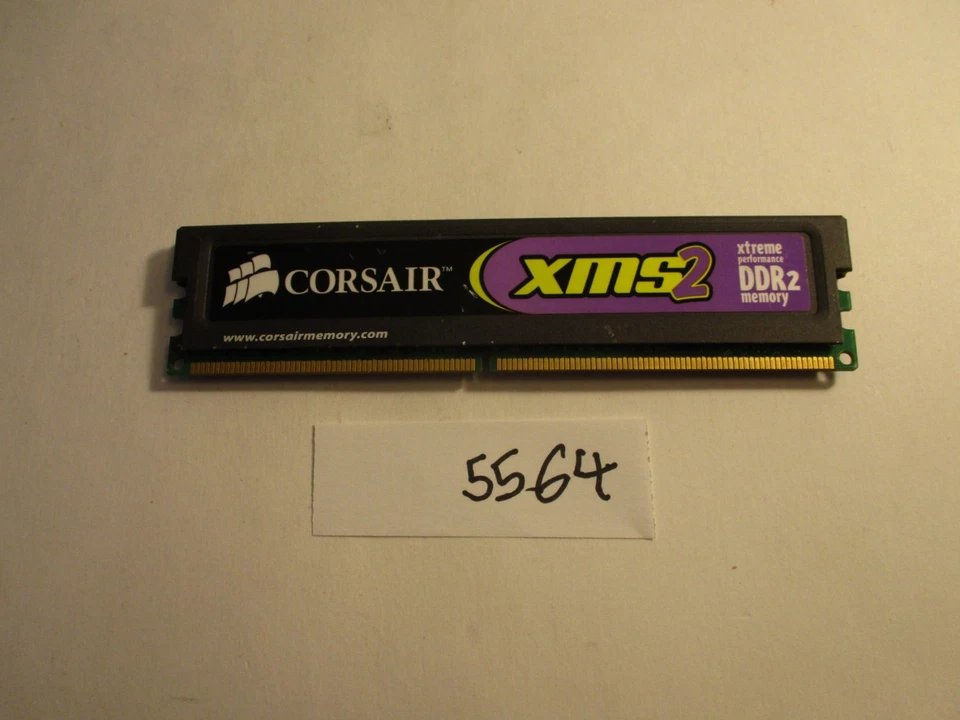 Corsair XMS2 CM2X2048-6400C5 2GB DDR2 800MHz PC2-6400 Desktop RAM Memory (5564) - Image 2 of 2