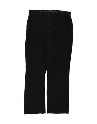 Lee Damen Bootcut Capri Hose US 14 XL W36 L31 Schwarz QA06