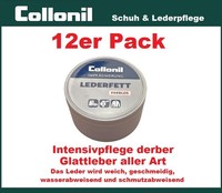 12 StÜCk Collonil Juchtenfett Lederpflege Lederfett Farblos 150Ml Schuhcreme