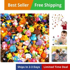 Rubber Duck 150 Pack for Jeeps Bath Toy Assortment - 2.3 Inch Bulk Floater Du...