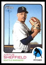 Justus Sheffield 2022 Topps Heritage #556 Mariners MLB READ FREE SHIPPING