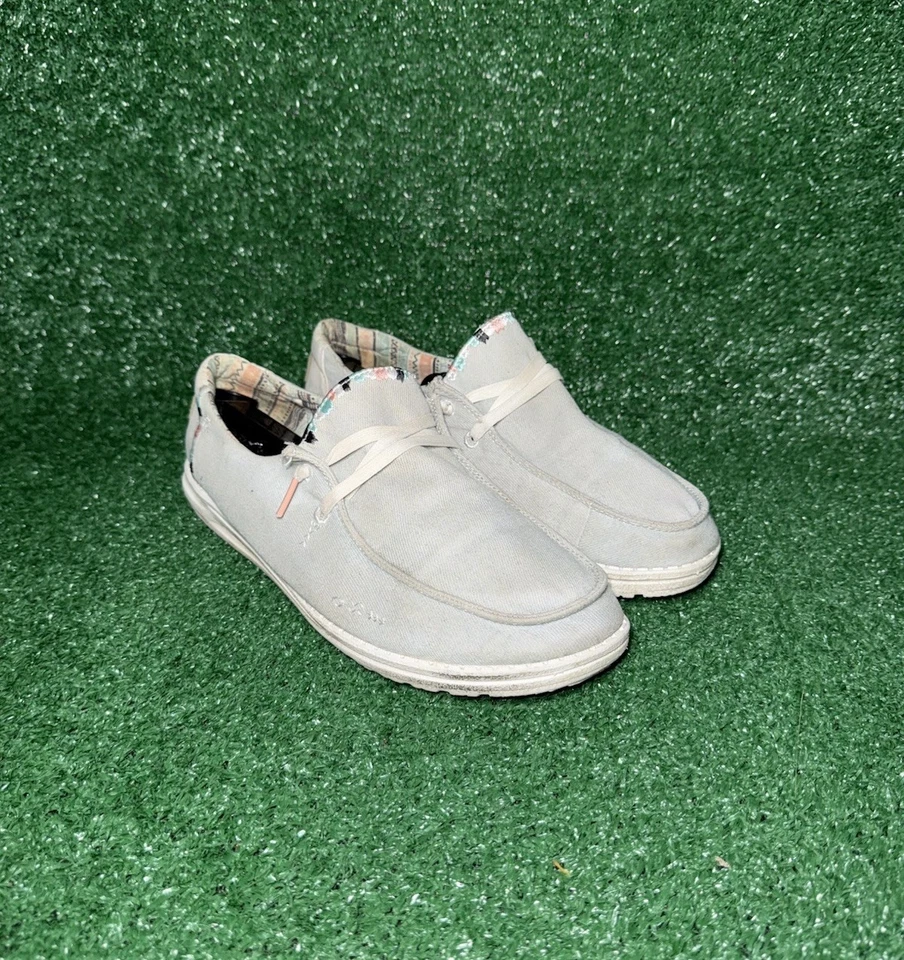 Hey Dude Wendy Boho Jeans Leve Feminino Tamanho 11 Casual Sapato Pão Confortável - Imagem 2 de 4