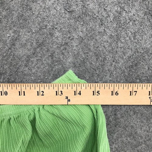 Erika Taylor Intimates Shorts Womens Size L Lettuce Hem Ribbed Pull On Green - Picture 10 of 12